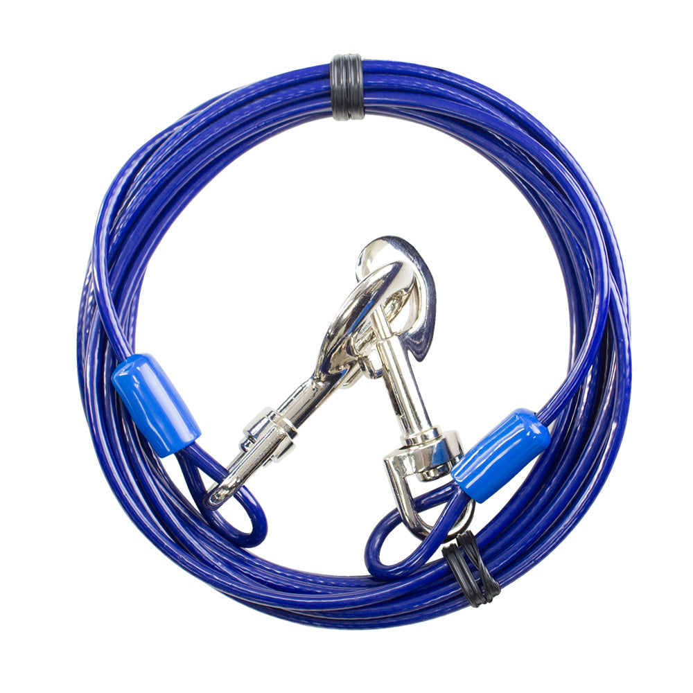 Tie Out Cable Close Up View